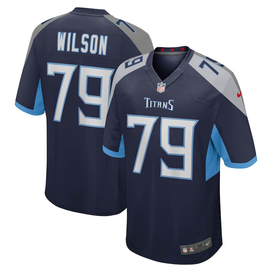 Men Tennessee Titans #79 Isaiah Wilson Nike Navy Game NFL Jersey